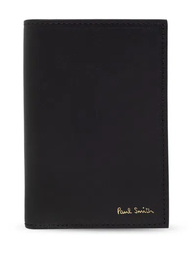 PAUL SMITH PAUL SMITH SIGNATURE STRIPE LEATHER WALLET