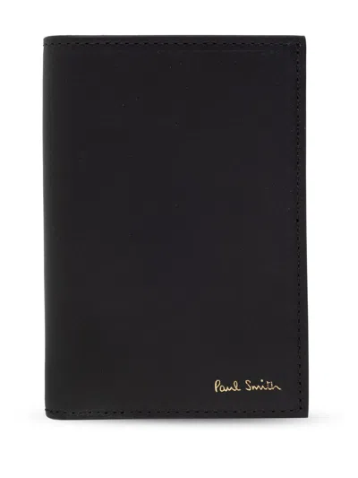 PAUL SMITH PAUL SMITH SIGNATURE STRIPE LEATHER WALLET