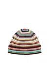 Paul Smith Signature Stripe Merino Wool Beanie In Multicolor