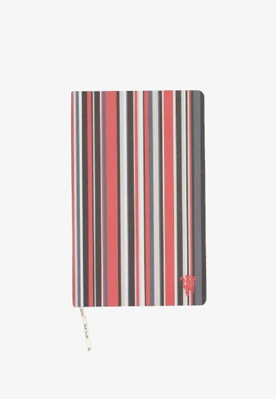 Paul Smith Signature Stripe Notebook In Multi