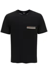 Paul Smith Signature Stripe Pocket T-shirt In Black