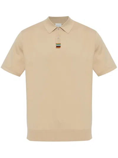 Paul Smith Signature Stripe Polo Shirt In Neutrals