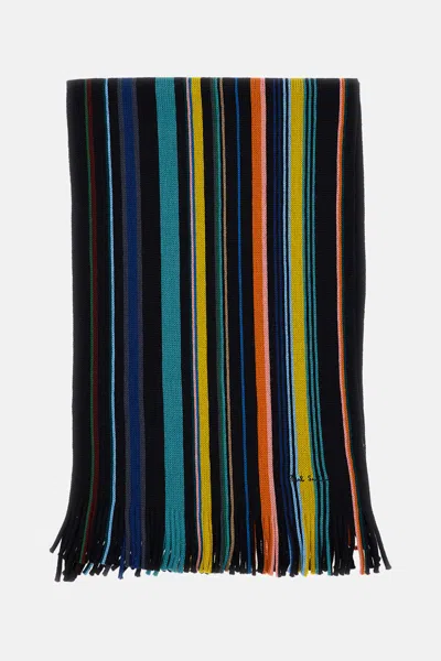 Paul Smith Signature Stripe Scarf In Multi