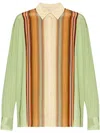 Paul Smith Women's Pistachio Gradient 'signature Stripe' Shirt Green In Green