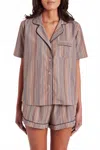Paul Smith Signature Stripe Short Pyjama Set In Multicolor In Multi