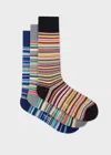 Paul Smith 3 Pack Socks - Multi In Multicolour