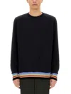Paul Smith Signature Stripe Sweatshirt In Blue