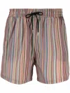 Paul Smith Signature Stripe Swim Shorts In Multi