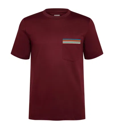 Paul Smith Signature Stripe T-shirt In Red