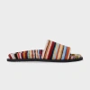 Paul Smith 'signature Stripe' Towelling 'dru' Slides Multicolour In Multicolour