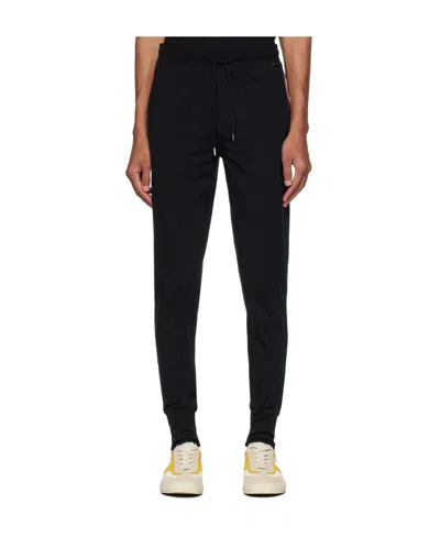 Paul Smith Signature Stripe-trim Cotton Track Pants In Black