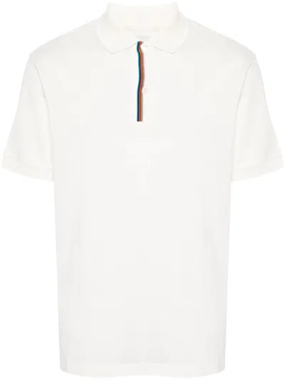 PAUL SMITH PAUL SMITH SIGNATURE STRIPE-TRIM POLO SHIRT