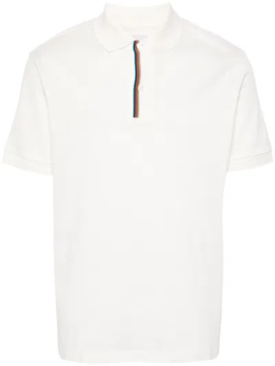PAUL SMITH SIGNATURE STRIPE-TRIM POLO SHIRT