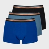 Paul Smith 3-pack Mens Signature Stripe Waistband Boxer Briefs In Multicolour