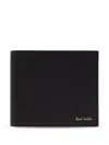 Paul Smith Signature Stripe Wallet In Black