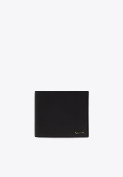Paul Smith Signature Stripe Wallet In Black