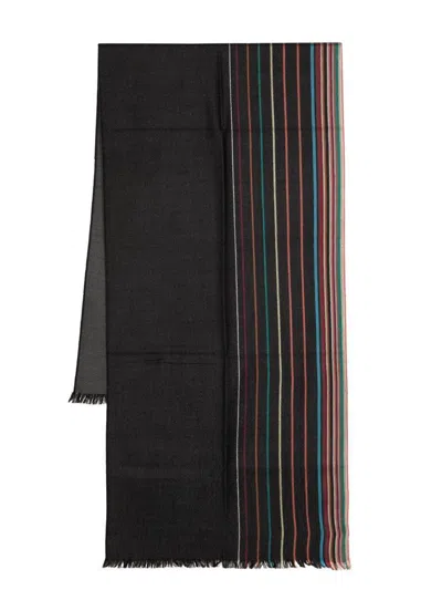 PAUL SMITH PAUL SMITH SIGNATURE STRIPE WOOL SCARF