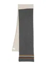 Paul Smith Two-tone Stripe-border Scarf
