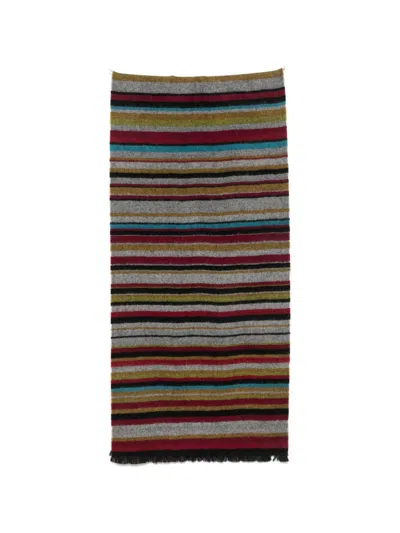 Paul Smith Signature Stripe Wool Scarf In Multi