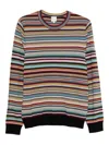 Paul Smith Signature Stripe Wool Sweater In Multi