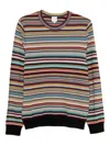 Paul Smith Signature Stripe Wool Sweater In Multi