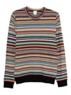 Paul Smith Signature Stripe Wool Sweater In Multi