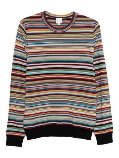 PAUL SMITH SIGNATURE STRIPE WOOL SWEATER