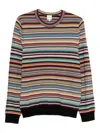 Paul Smith Signature Stripe Wool Sweater In Multi
