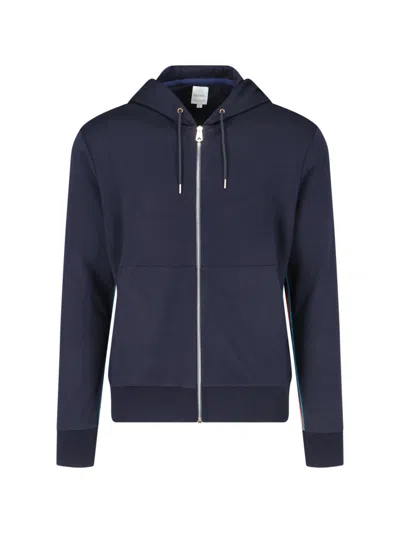 PAUL SMITH SIGNATURE STRIPE ZIP SWEATSHIRT