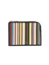 Paul Smith Men's Signature Stripe Zipper Wallet | Size Uni | M1a Color 7429 Color Ksigst