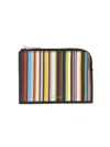 Paul Smith Men's Signature Stripe Zipper Wallet | Size Uni | M1a Color 7429 Color Ksigst