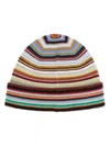 Paul Smith Patterned Intarsia-knit Virgin-wool Beanie In Multi