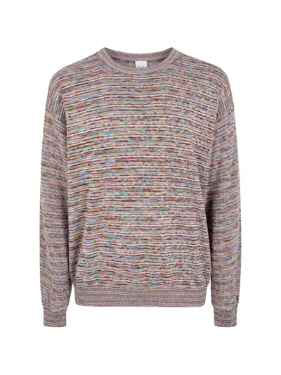 Paul Smith Signature-stripe Sweater In Pink