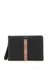 PAUL SMITH SIGNTURE STRIPE LEATHER POUCH