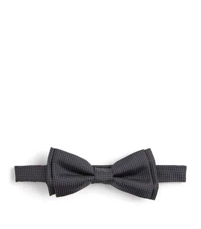 Paul Smith Silk Dotted Pre-tied Bow Tie In Navy