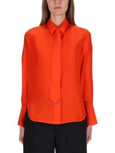 Paul Smith Silk Shirt For Women - Fw25 Collection In Red