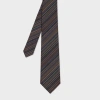 Paul Smith Silk 'signature Stripe' Pinstripe Tie Multicolour