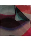 Paul Smith Silk Spray Swirl Scarf In Multicolour