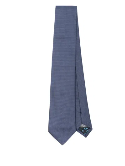 Paul Smith Silk Tie In Blue