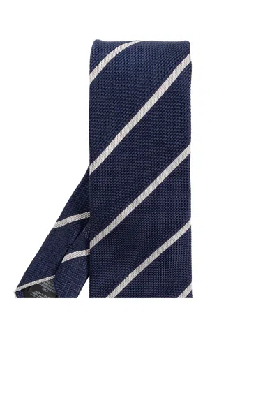 Paul Smith Silk Tie In Blue