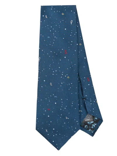 Paul Smith Silk Tie In Blue