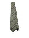 Paul Smith Men Tie Block Stripe Accessories In Green