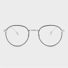 Paul Smith Silver And Blue 'hoxton' Spectacles Multicolour In Multicolour