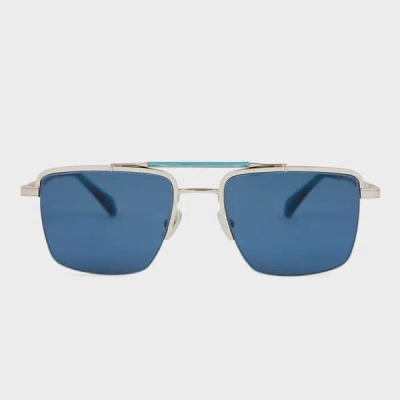Paul Smith Silver Blue 'landor' Sunglasses Multicolour