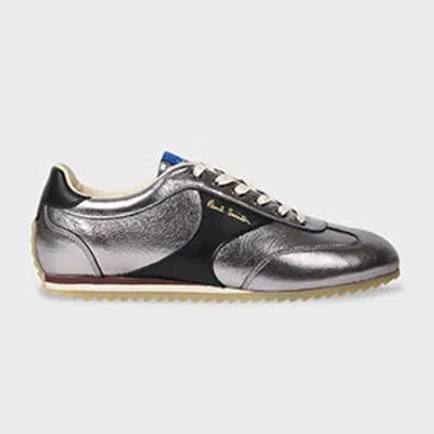 Paul Smith Silver 'chilly' Trainers In Animal Print