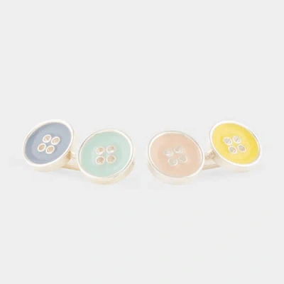 Paul Smith Double Button Linked Cufflinks In Multi