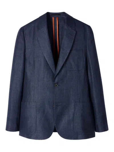Paul Smith Single-breasted Blazer In Blue