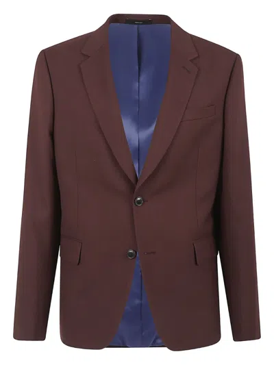 Paul Smith Single-breasted Blazer In Brown