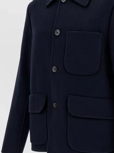 Paul Smith Single Breasted Coat In White