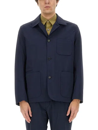 Paul Smith Men Single-breasted Jacket In Blue